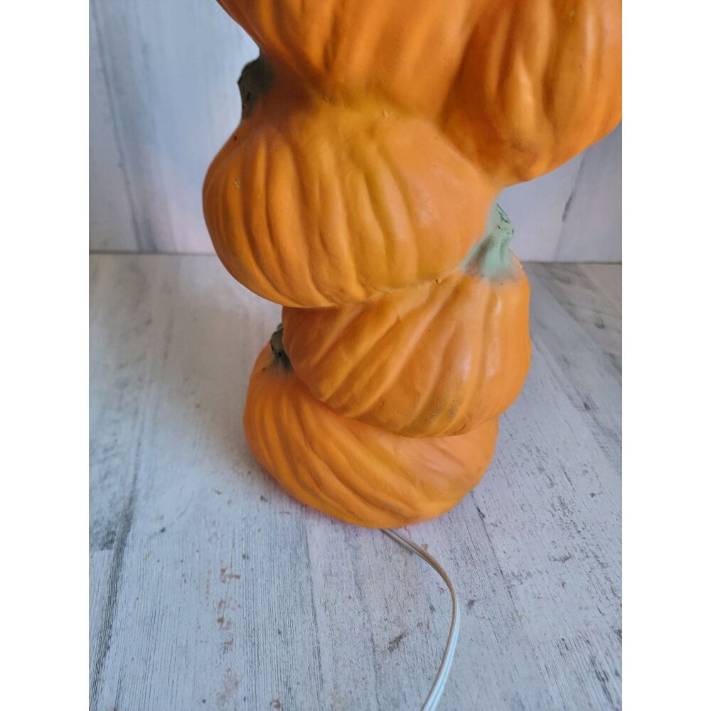 Gemmy pumpkin stack Halloween light up home decor prop Styrofoam - Picture 9 of 10
